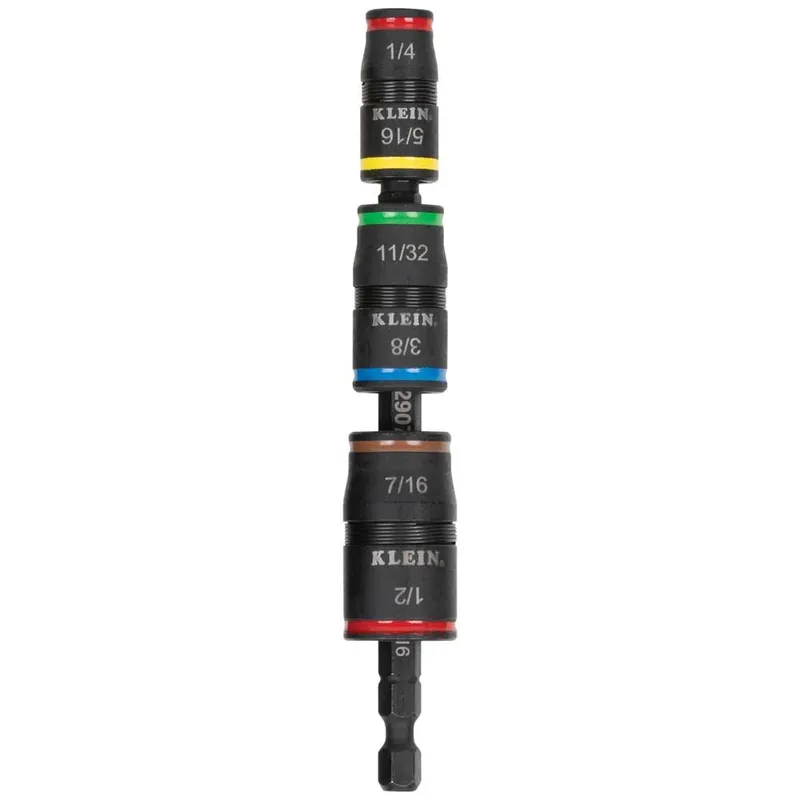 Klein Tools 32907-4 7-in-1 Impact Flip Socket Set