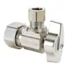 Brasscraft KTCR09X 1/2 In. Nom Comp Inlet x 1/4 In. O.D. Comp Outlet 1/4 Turn Angle Ball Stop