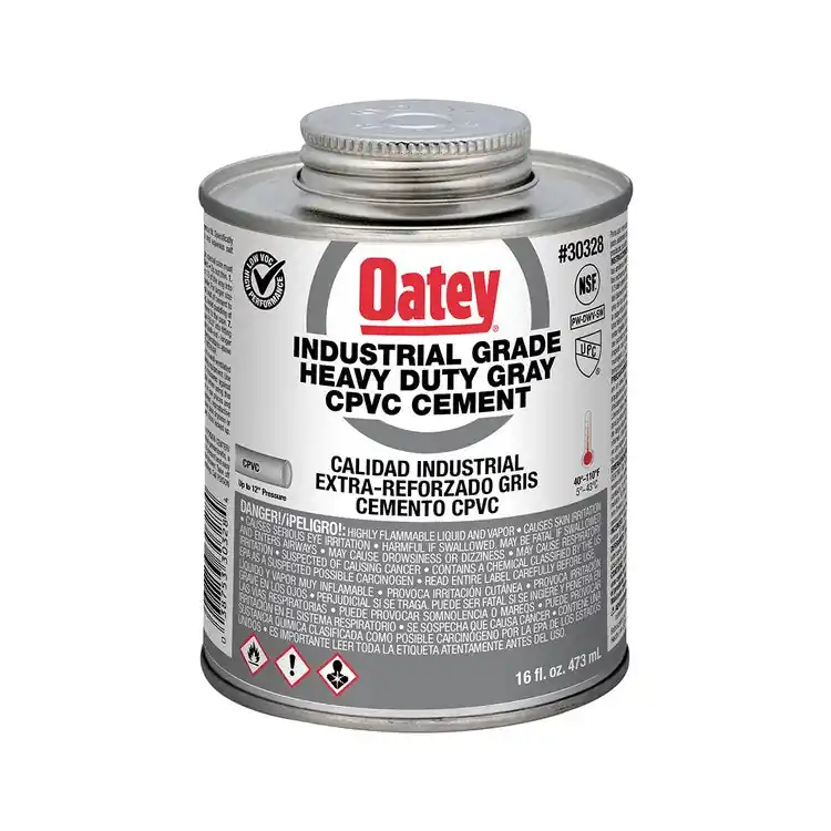 Oatey 30328 Solvent Cement Gray CPVC EP42 Heavy Duty 16 Ounce Can