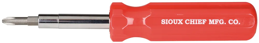 Sioux Chief 314-10 6-In-1 Screwdriver With Reducer Handle