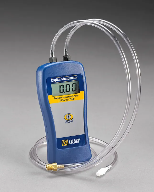 Ritchie Engineering 67068 Yellow Jacket YJACK Wireless Dual Port Manometer +/- 80 In. Wc.