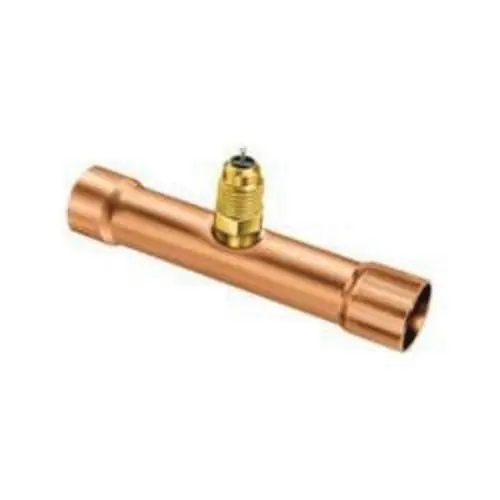 JB Industries A31344 Braze Tee 7/8 in Tube x Access x Tube Brass/Copper