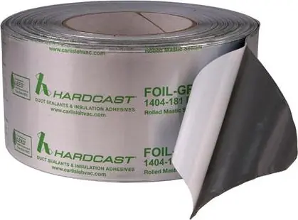 HARDCAST AFG-1404-SILVER-3 Duct Sealant Tape 100 ft 3 in