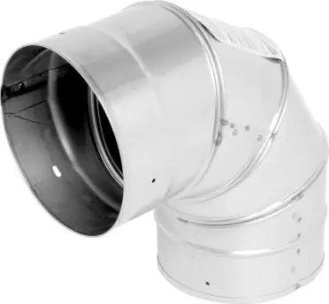 SELKIRK 5RV-90 Selkirk 5 Snap 90 Degree 28 ga Galvanized Steel Elbow