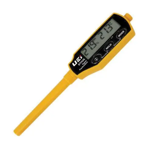UEI DTH35 Digital Psychrometer +/-3 % Accuracy -4 to 122 deg F 0 to 99.9 % Humidity