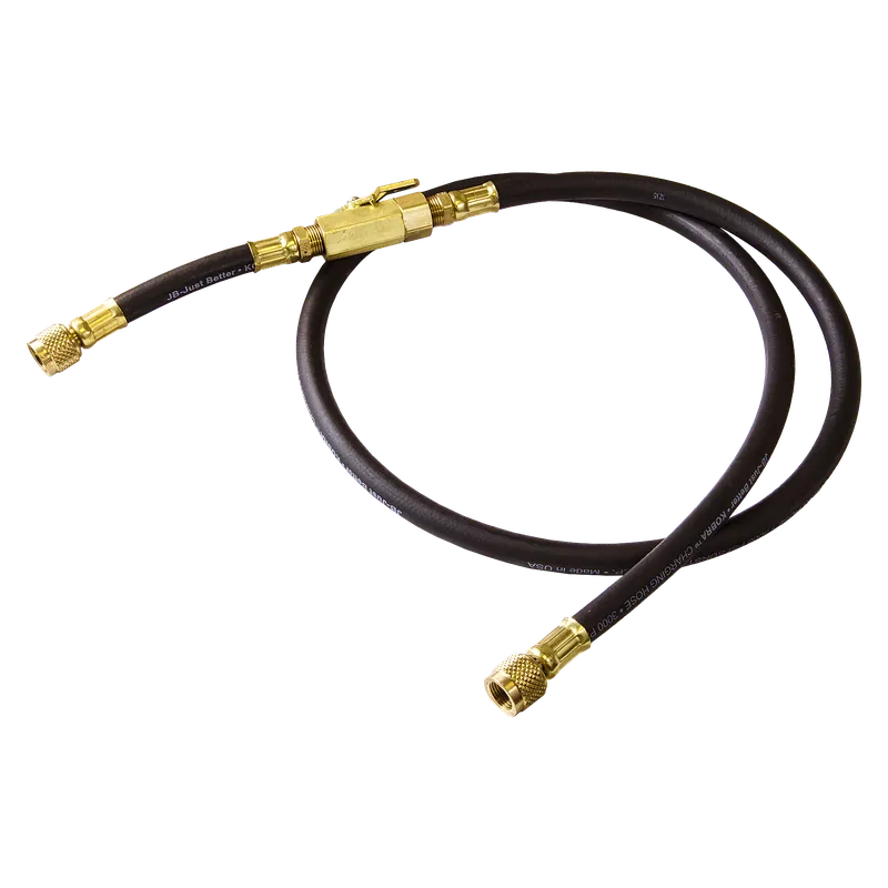 JB Industries CLV6-60 Charging Hose With Ball Valve 3/8 in 60 in Long