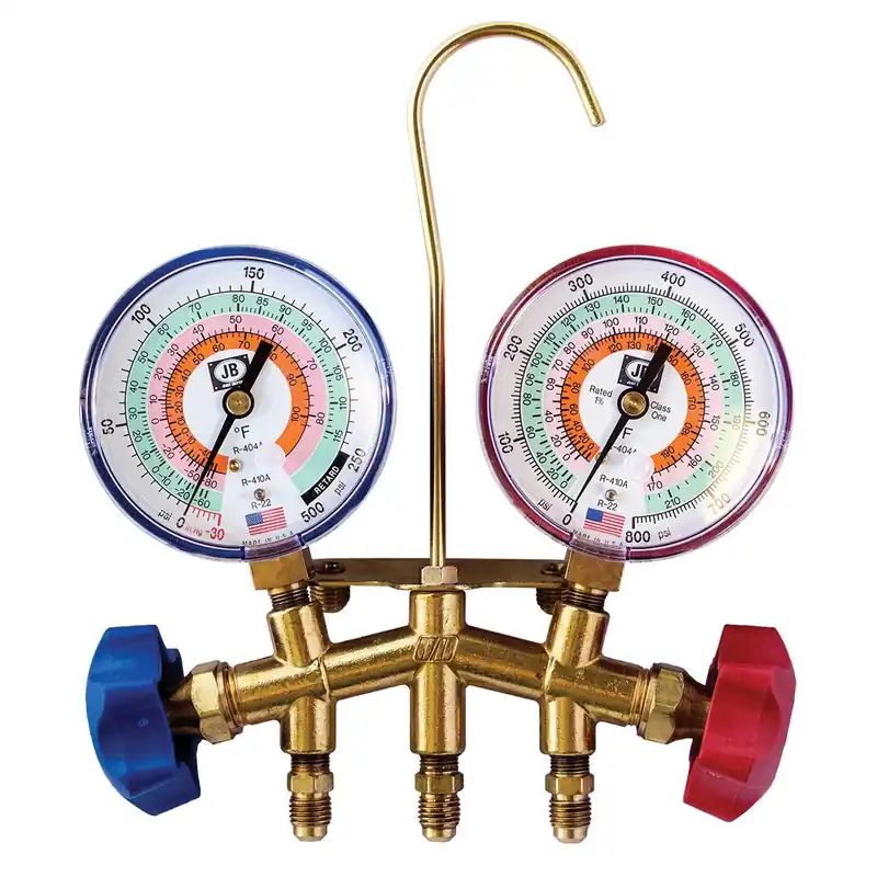 JB Industries M2-22225 Manifold Gauge Brass