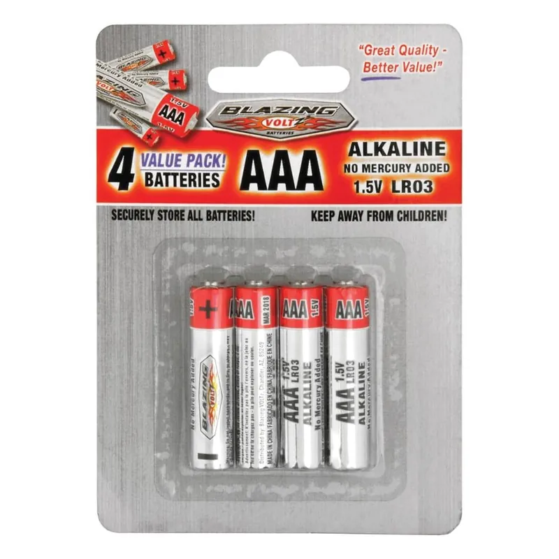 Rheem BV900254 Alkaline Battery AAA 1.5 V Nominal