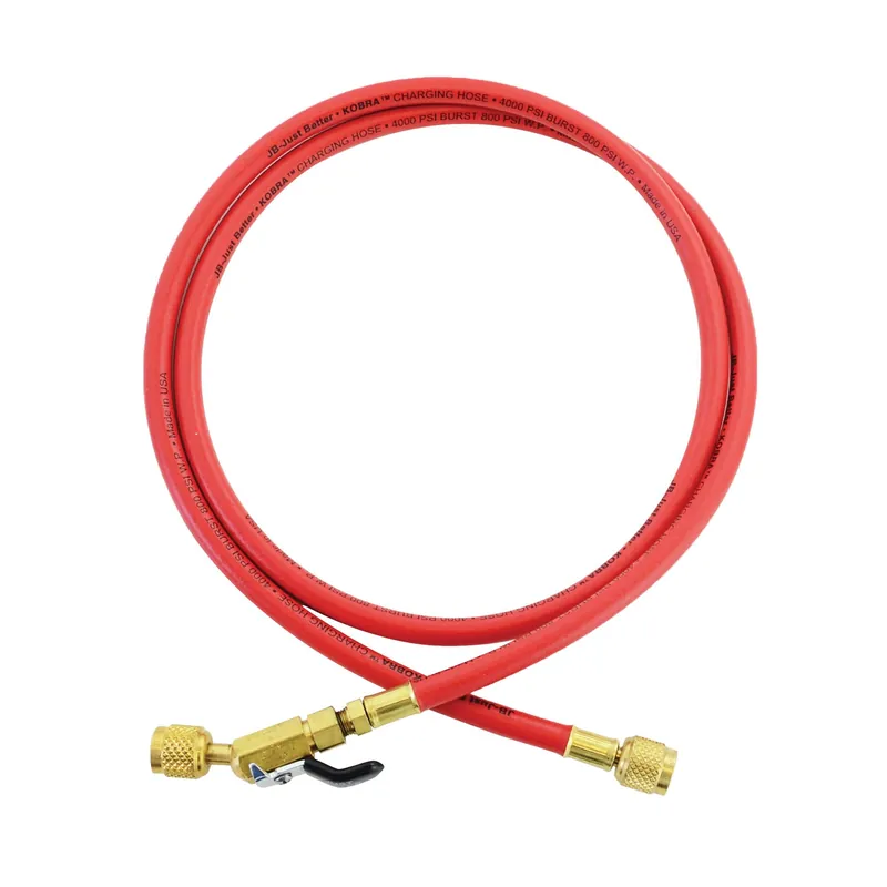 JB Industries CLBV-60Y 60inch(152cm) 1/4inch x 1/4inch Yellow ball valve hose