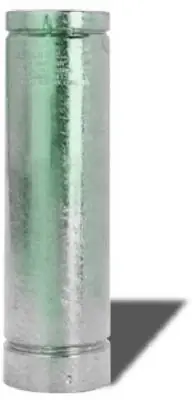SELKIRK 5RV-24 RV Series 5 x 5 Gas Vent Pipe - Snap Lock - Galvanized Steel / Aluminum