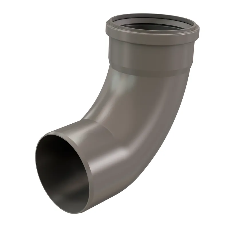 Centrotherm Eco Systems ISEL0487 InnoFlue Single-Wall 87 Degree Long Elbow 4 inches Natural Gas Polypropylene