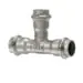 Pps 80580 ProPress Pipe Tee, 1/2 in, Press, 316 Stainless Steel, Import