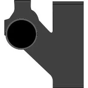 Ab&I 08112 Double No Hub Fitting, 4 x 2 in, No Hub, Cast Iron