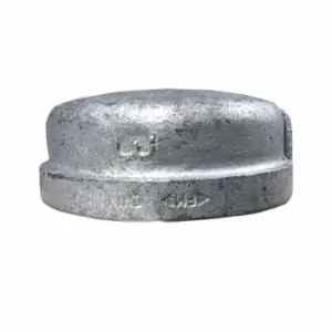 Malleable 511-410 3 in Galvanized Cap Gs
