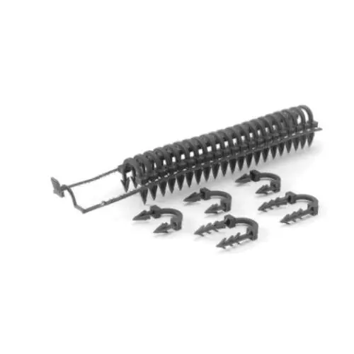 Rehau 298196-001 RAUTACKER 3D Foam Staple, 2-3/8 in L Leg, Polyethylene