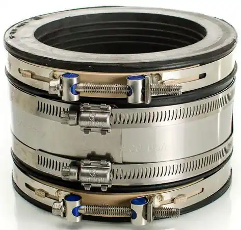Pasco 56244PRC 4 inches Clay to 4 inches Co/Pl Flex-Cplg & Ss Ring