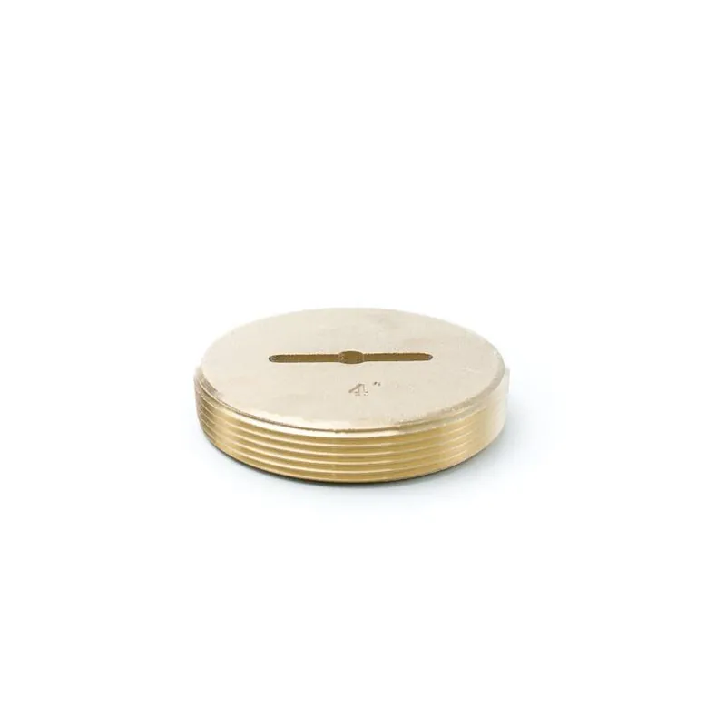 Pasco 1867-NT 3 in. Brass Countersunk Slotted Plug without Tapping