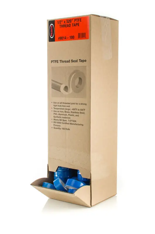 Pasco 9014-100 Thread Seal Teflon Tape 1/2 inches x 520 inches