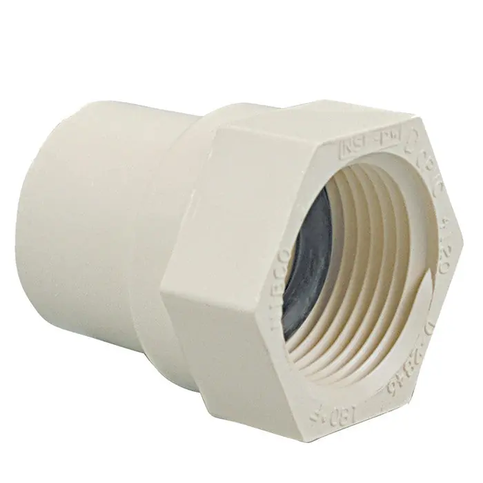 Cpvc Fittings M025250 Adapter With Washer 1 in CTS SlipxFNPT