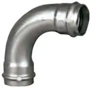 Pps 85417 ProPress 90 deg Pipe Elbow, 1-1/4 in, Press, 304 Stainless Steel, Import