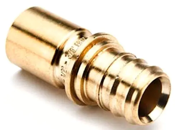 Rehau 317189-001 3/4 PEX x 1 in. Copper Female EVERLOC+ LF Brass Adapter