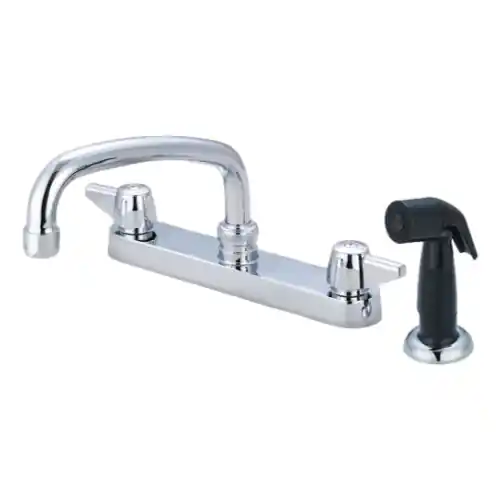 Central Brass 0121-A Two Handle Cast Brass Kitchen Faucet 1.5 GPM