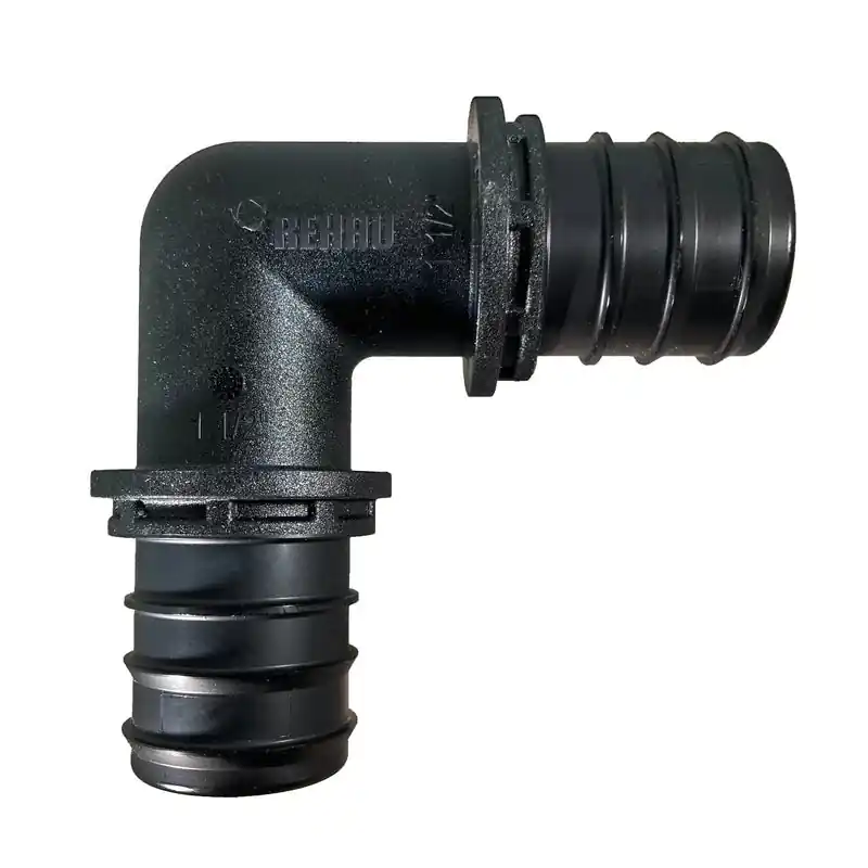 Rehau 104862 everloc+ 90 Deg 1-1/4 inch PEX SDR 9 straight elbow