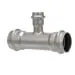 Pps 80640 ProPress Pipe Tee, 1 x 1 x 1/2 in, Press, 316 Stainless Steel