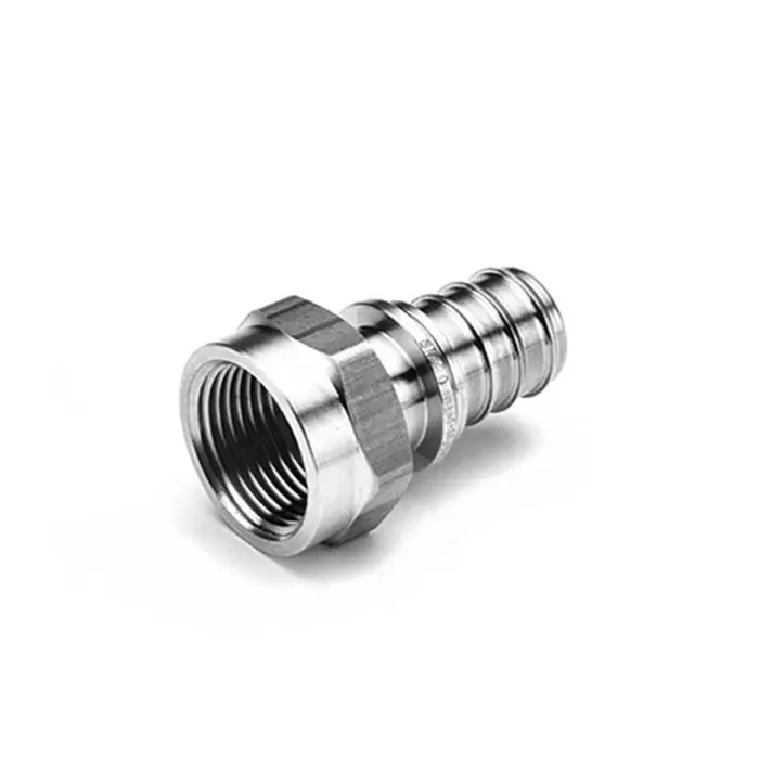 Rehau 431463-001 3/4 inches Everloc+ Nickel Plated Manifold Outlet Connection