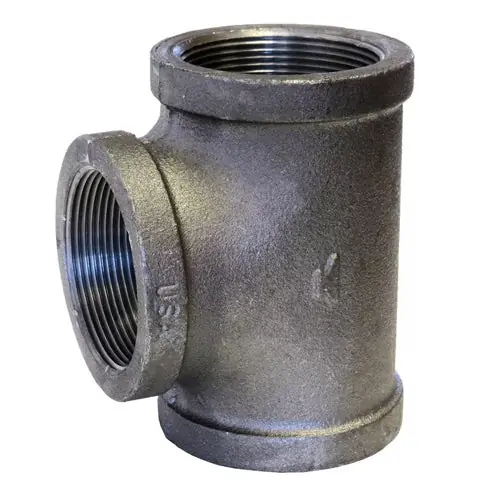Anvil 310029608 3/8 in. NPT Black Malleable Iron Straight Tee