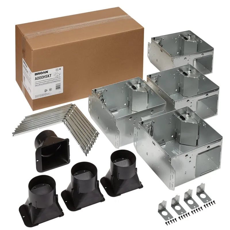Broan-Nutone A000HSKT Flex™ Series Humidity Sensing Ventilation Fan Housing Pack with Flange Kit