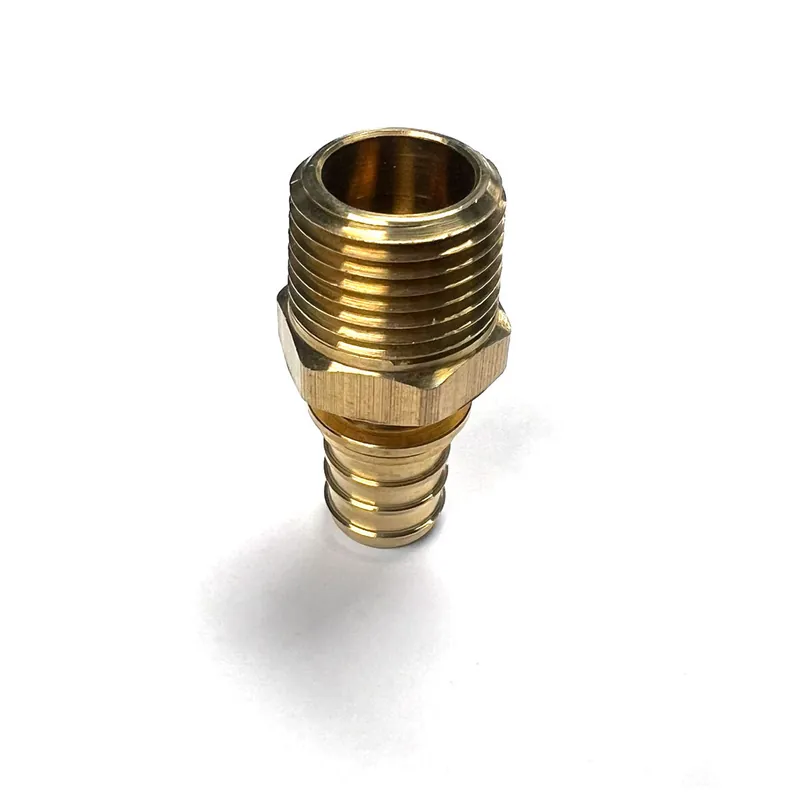 Rehau 317171 1/2 inches Everloc+ x 1/2 inches NPT Brass Male Adapter (Lead Free)