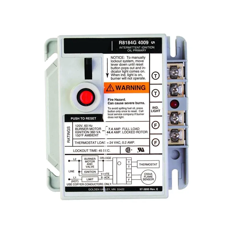 Honeywell Residential R8184G4009 Cad Cell Relay (45 Sec) Intermittent 120v