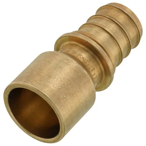 Rehau 317184 1/2 inches Everloc+ x 1/2 inches Female Sweat Copper Pipe Brass Adapter (Lead Free)