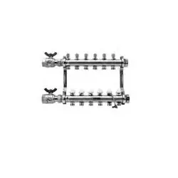 Rehau 343376-001 Pro-Balance 1-1/4 in Stainless Steel Manifold with 5 Outlets