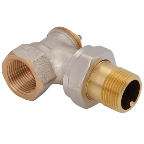 Honeywell Residential V2040ESL20 Thermostatic Valve 3/4 inches Angle Female NPT Inlet NPT Tailpiece Outlet V100E1063