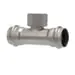 Pps 80850 ProPress Pipe Reducing Tee, 1 x 1 x 3/4 in, Press x Press x FNPT
