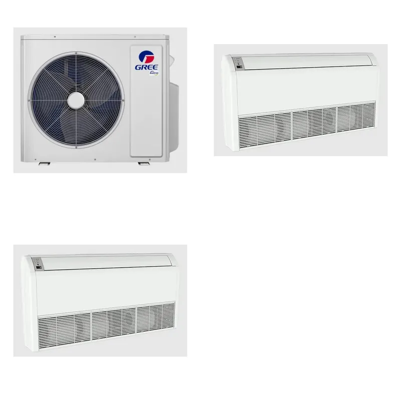 GREE 18000 BTU R-32 21 SEER2 2-Zone Ductless Mini Split Heat Pump System - 9K+9K
