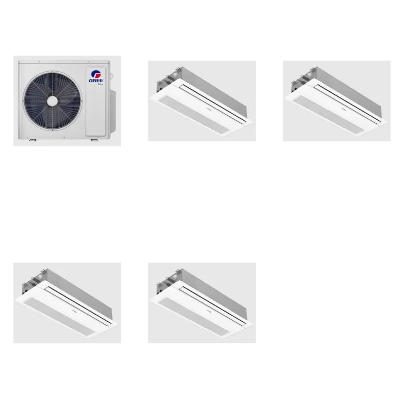 GREE 24000 BTU R-32 21 SEER2 2-Zone Ductless Mini Split Heat Pump System - 9K+9K
