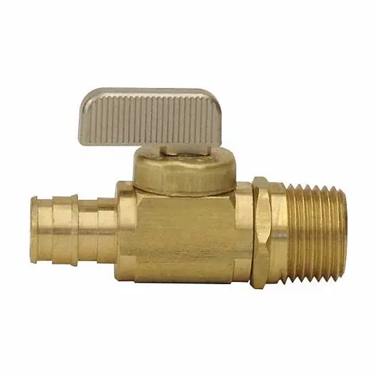 Uponor Wirsbo LF4795050 ProPEX LF Brass Ball Valve 1/2 inches PEX x 1/2 inches MIP