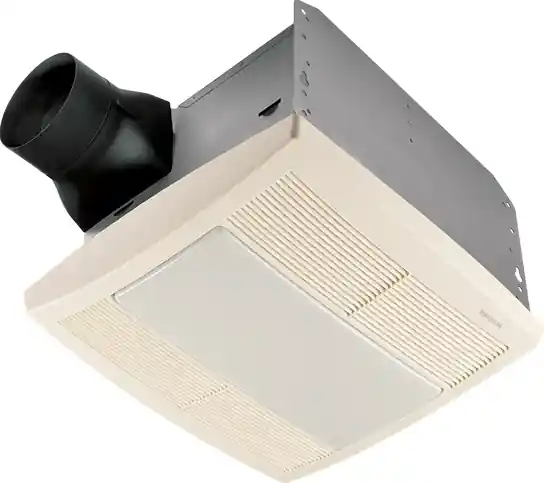 Broan-Nutone QTR080L Ventilation Fan with Lamp 80 CFM (12-3/8 x 14 Inch Grille)