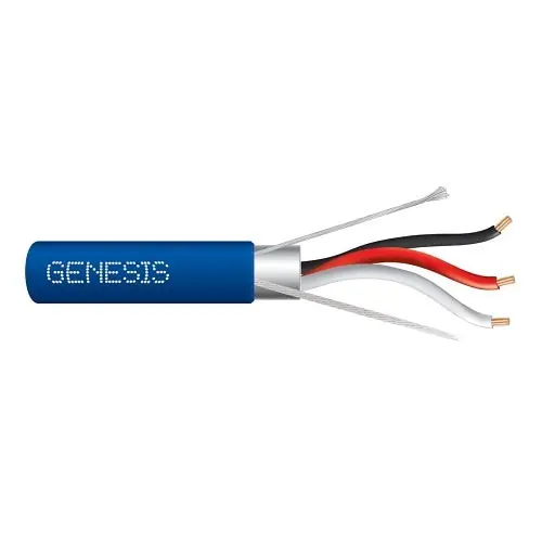 Genesis Cable-Honeywell 32262106 Genesis 18/3 Stranded Shielded Cable, Plenum, CMP, FT6, 1000 feet Reel-in-a-Box