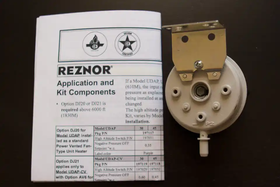 Reznor 201161 Press Sw -1.40WC H/W IS220