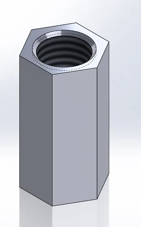 Empire Industries 51G0050 Rod Coupling, 1/2-13, 1-3/4 in L, Carbon Steel