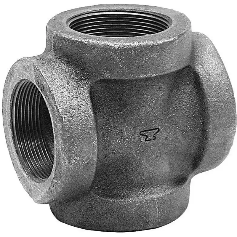 Anvil 0300111804 Reducing Cross Cast Iron 1 1/4 in x 1 1/4 in x 1 in x 1 in