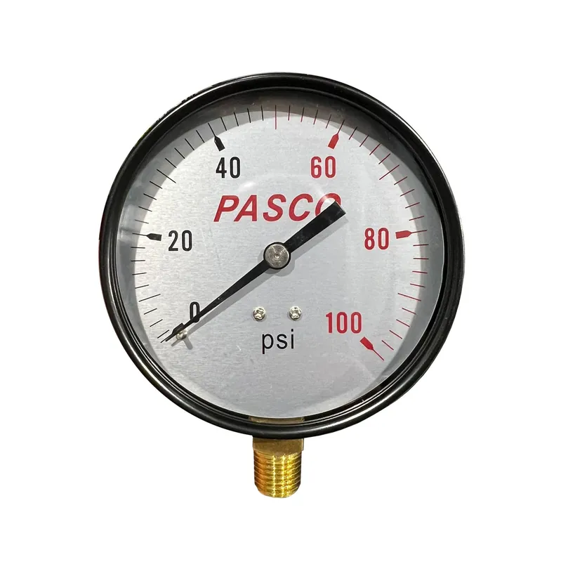 Pasco 1753 3-1/2 100 psi Pressure Gauge