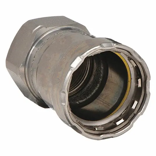 Viega 25146 MegaPressG® 6612 Series Tube Adapter 1-1/4 in Press x 1-1/4 in FNPT