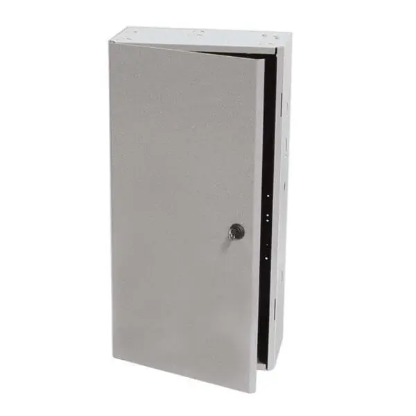 Functional Devices MH3803L Metal Enclosure 24.5 inches H x 12.5 inches W x 6.5 inches D with SP3803L Sub-Panel
