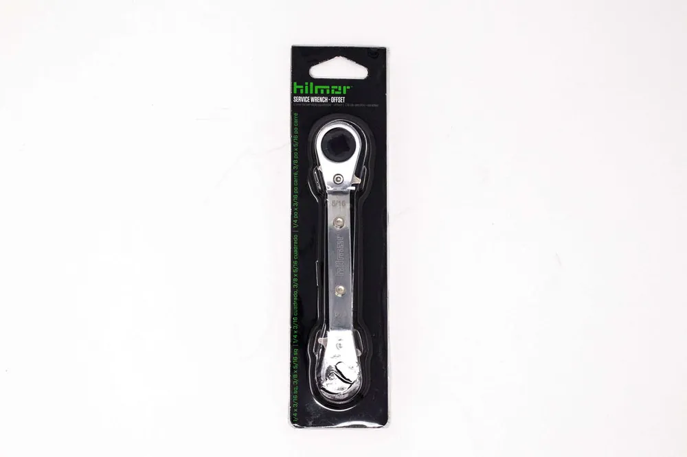 Hilmore Hvac Tools 1839043 swos Offset Service Wrench 1/4 inches, 3/16 inches, 3/8 inches, 5/16 inches Sq