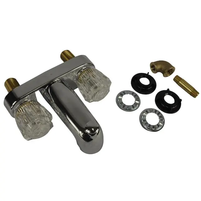 Danco 33158 4 in. Mobile Home Tub/Shower Faucet with Knob Handles